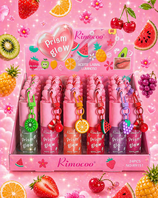 LIPGLOSS KEYCHAIN  Rimocoo -24 pcs box ( #R9151)