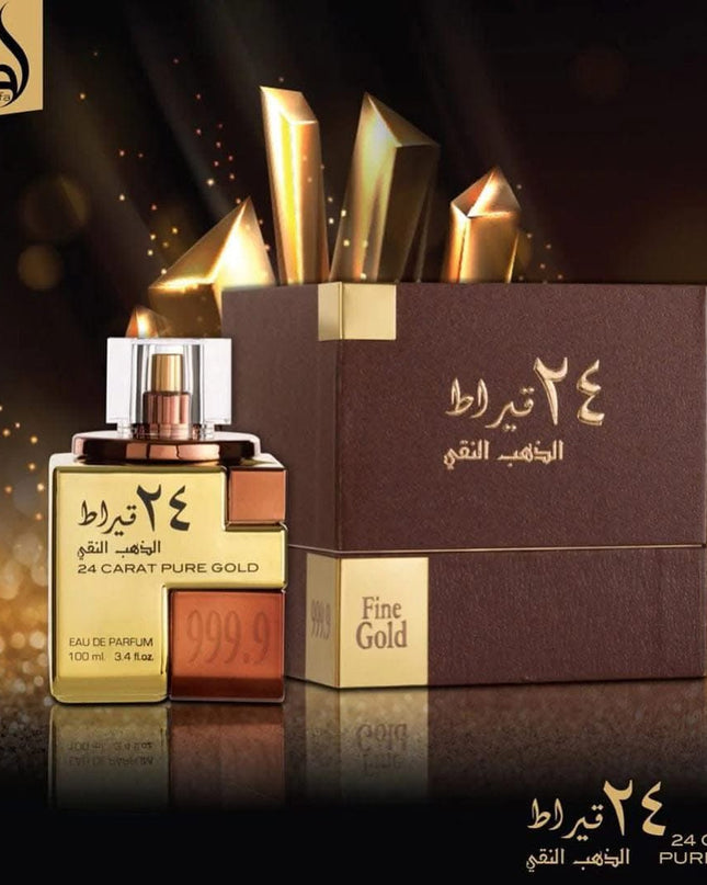 24 CARAT PURE GOLD  Lataffa 100 ml (buy 3 lattafa price $16 per each any style )