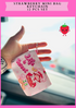 STRAWBERRY MINI BAG KEYCHAIN -12 PCS SET