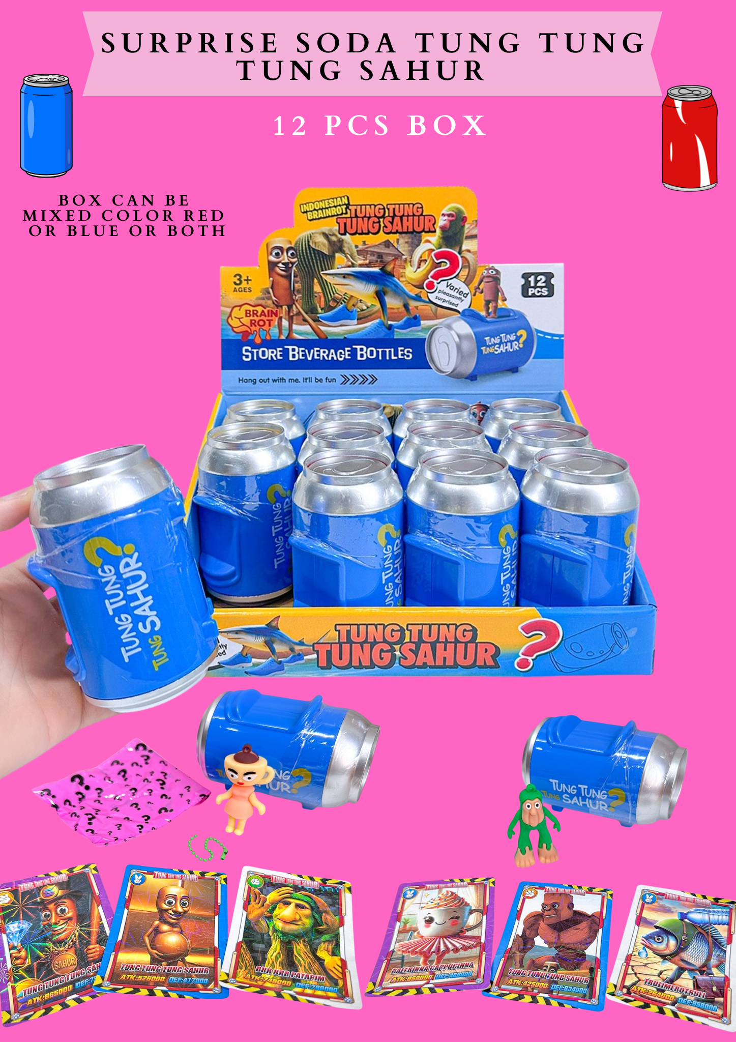 SURPRISE SODA -TUNG TUNG TUNG SAHUR 12 PCS BOX