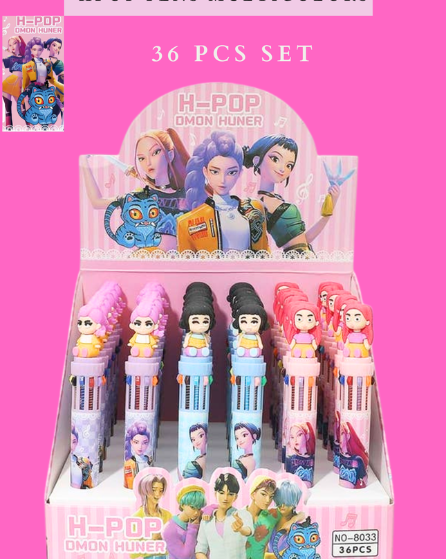 KPOP PENS MULTICOLORS 36 PCS SET
