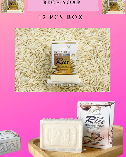 RICE SOAP whitening - 12 PCS box