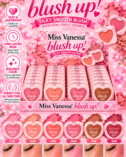 BLUSHER UP MISS VANESSA (24PCS) (G3295) (#G36)
