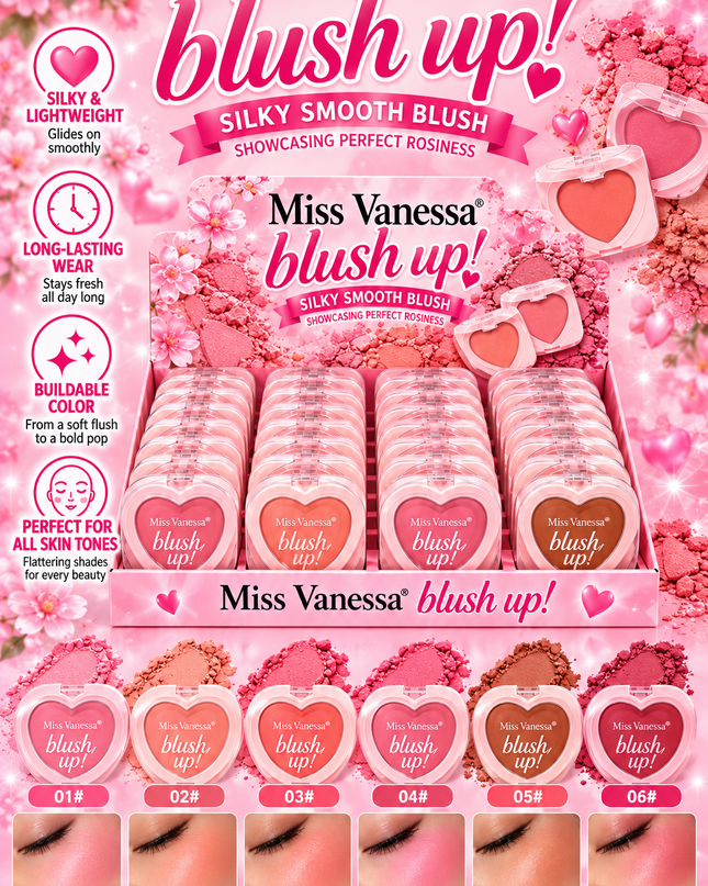 BLUSHER UP MISS VANESSA (24PCS) (G3295) (#G36)