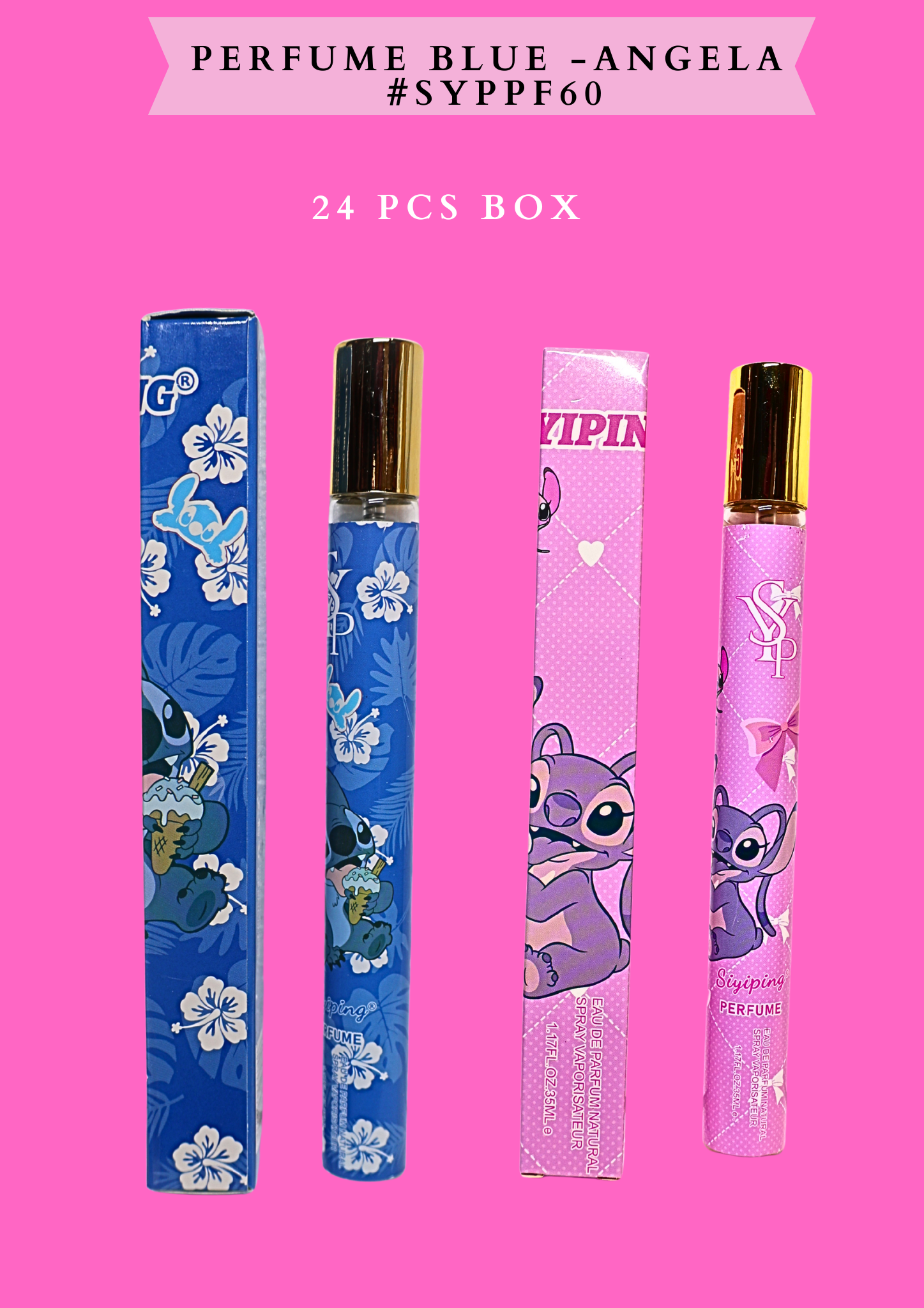 PERFUME BLUE -ANGELA (35 ml ) #SYPPF60 - 24 PCS BOX