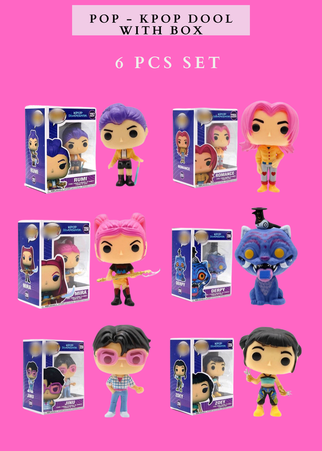 POP - КРО DOOL WITH BOX-  6 PCS SET