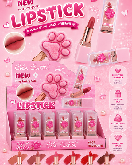 LIPSTICK COLOR CASTLE - 24 pcs box  ( #8115)