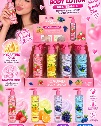 BODY LOTION - HYDRATING OILS - 12 pcs box — OAUM