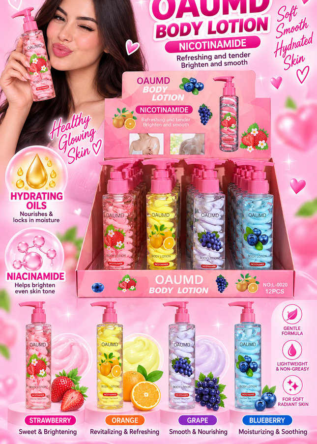 BODY LOTION - HYDRATING OILS - 12 pcs box — OAUM