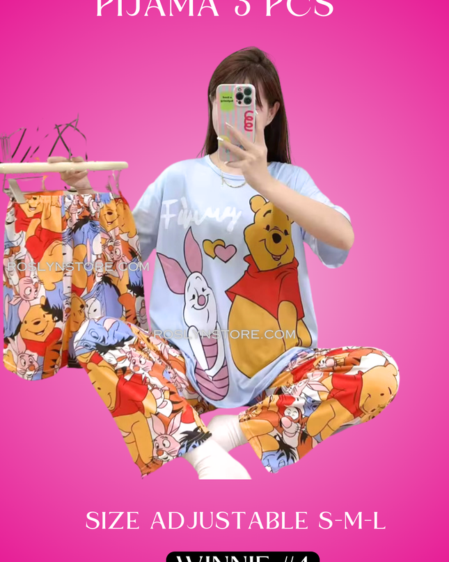 PIJAMAS KAWAII- Pajamas kawaii- (3 pcs Pijama ) (S-M-L) adjustable size1 Pijama $10 / buy 3 price is $8 per each Pijama - Adjustable size ( S- M-L)