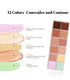 Wholesale - 12 Colors Vegan Correcting Concealer Contour For Skin Color - Long Lasting Contour Concealer (3pcs)