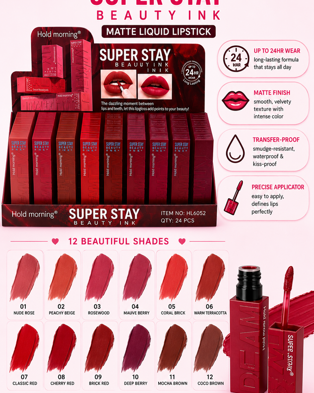 SUPER STAY HOLD MORNING -matte lipgloss ( #HL6052)