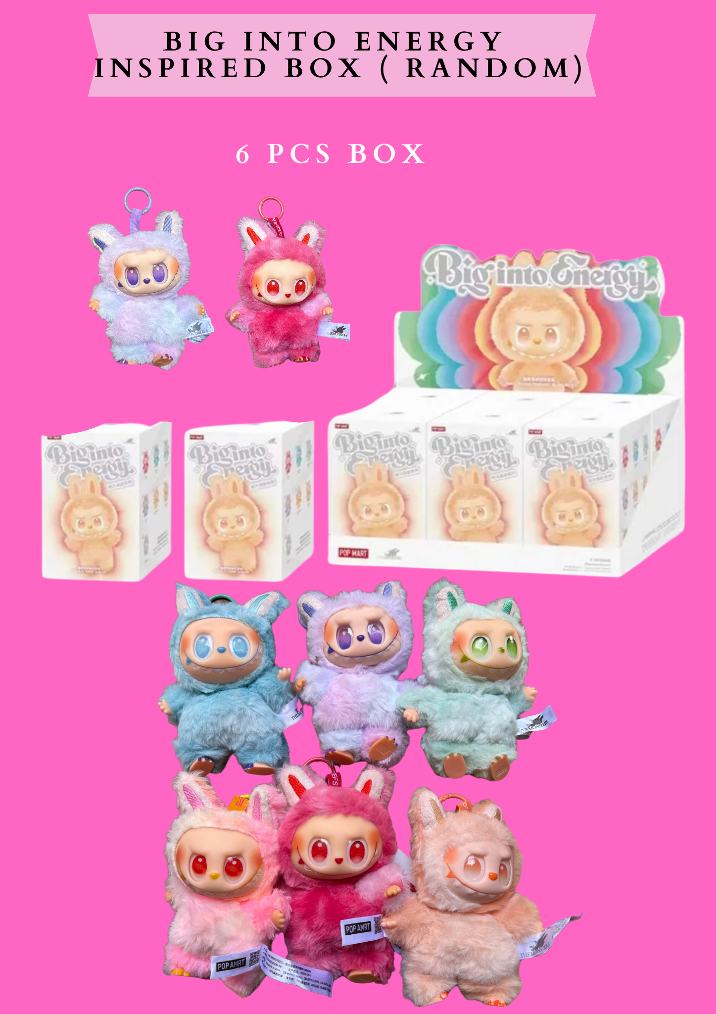 LABU BIG INTO ENERGY 6 PCS SET - ( INSPIRED Radom box)