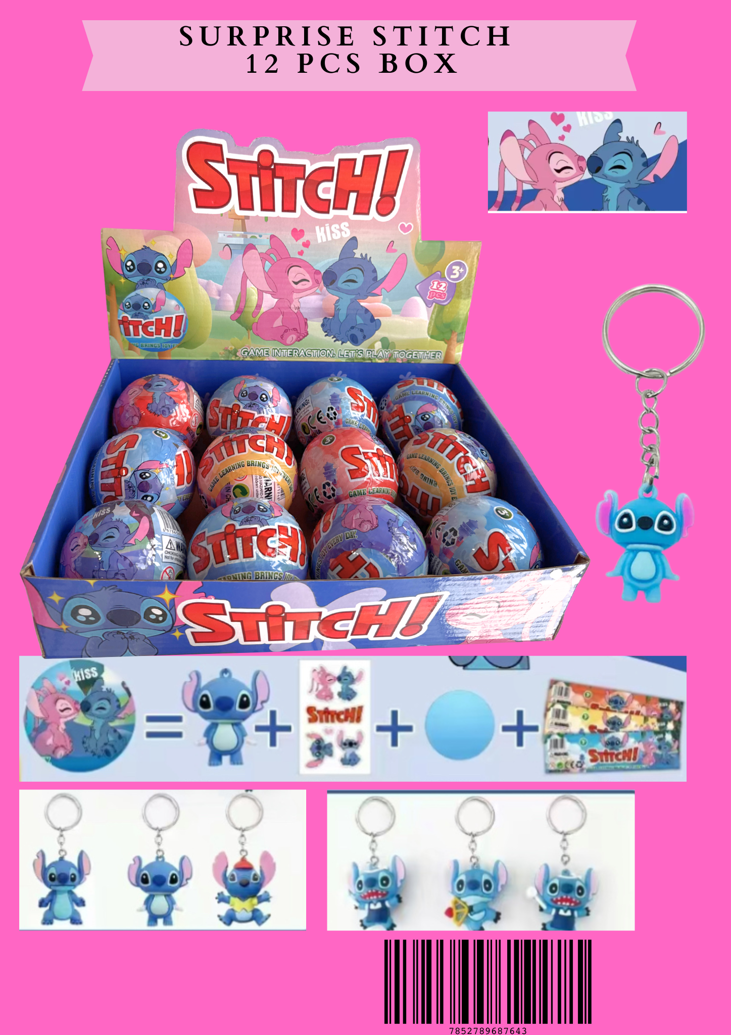 SURPRISE Ball STITCH-  12 PCS BOX