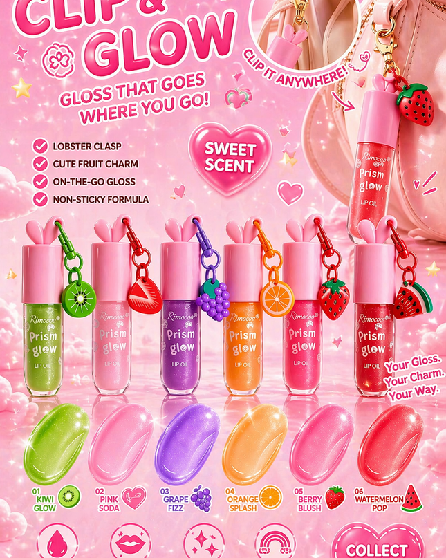 LIPGLOSS KEYCHAIN  Rimocoo -24 pcs box ( #R9151)