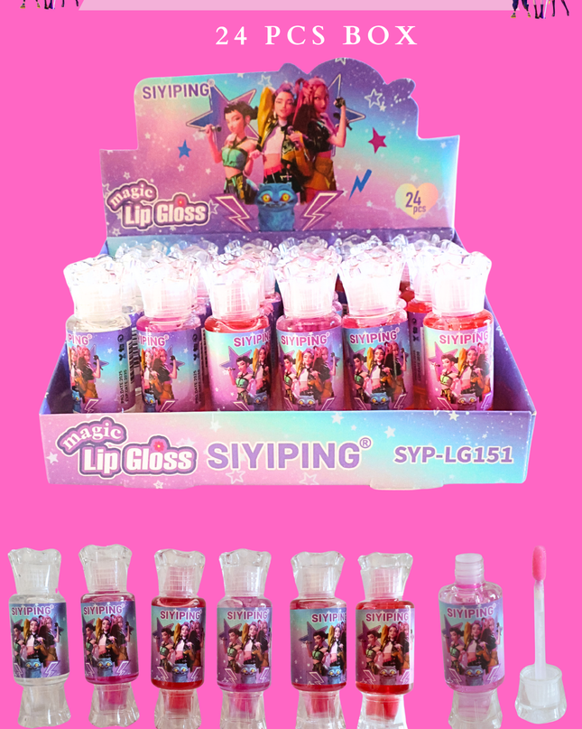 SIYIPING MAGIC LIPGLOSS KPOP #SYPL G1501 (24 PCS BOX)