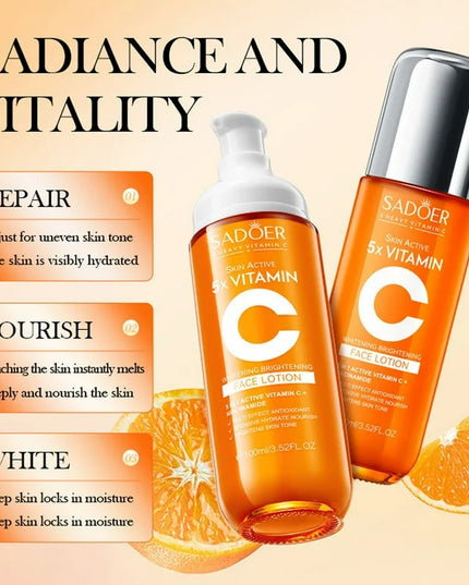 SADOER - FACE LOTION, FACE CLEANSER & face serum ( set 3 pcs)