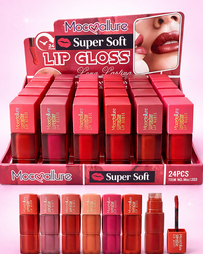 SUPER STAY TEDDY - MOCALLURE MATTE LIPGLOSS (# MOC1203) 24 pcs box