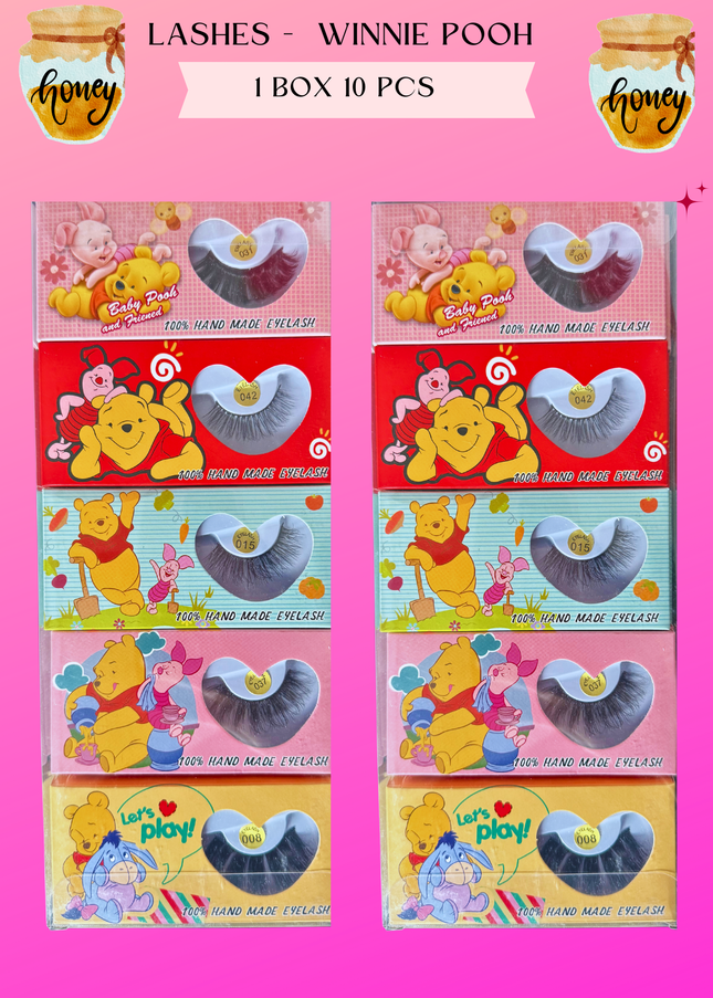 LASHES - WINNIE POOH - BOX 10 PCS