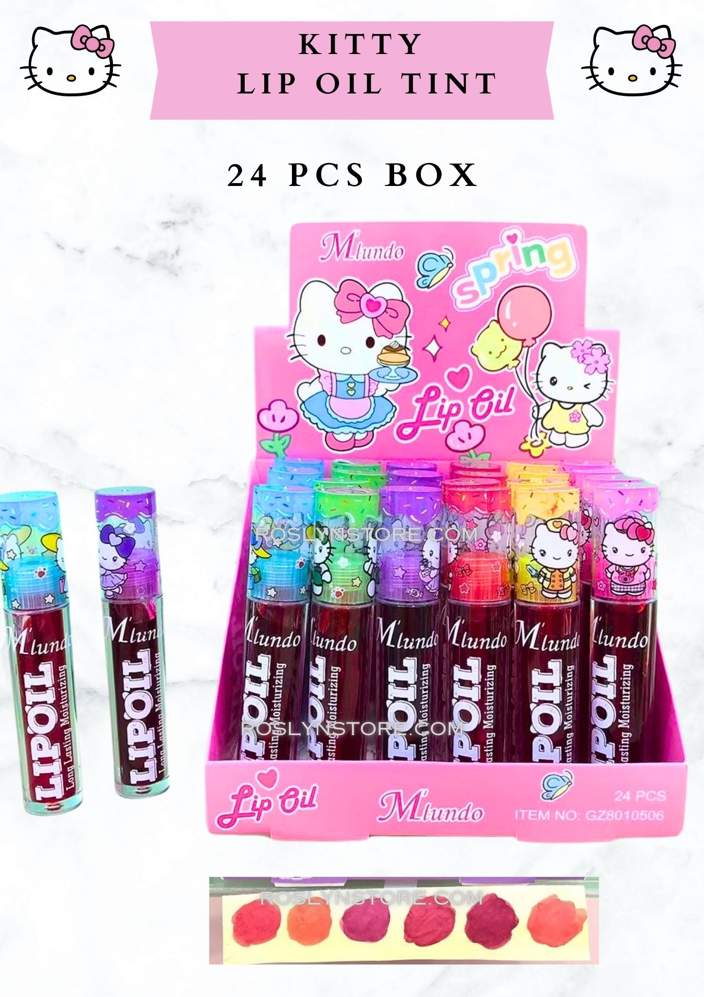 KITTY LIP OIL TINT -24 PCS BOX