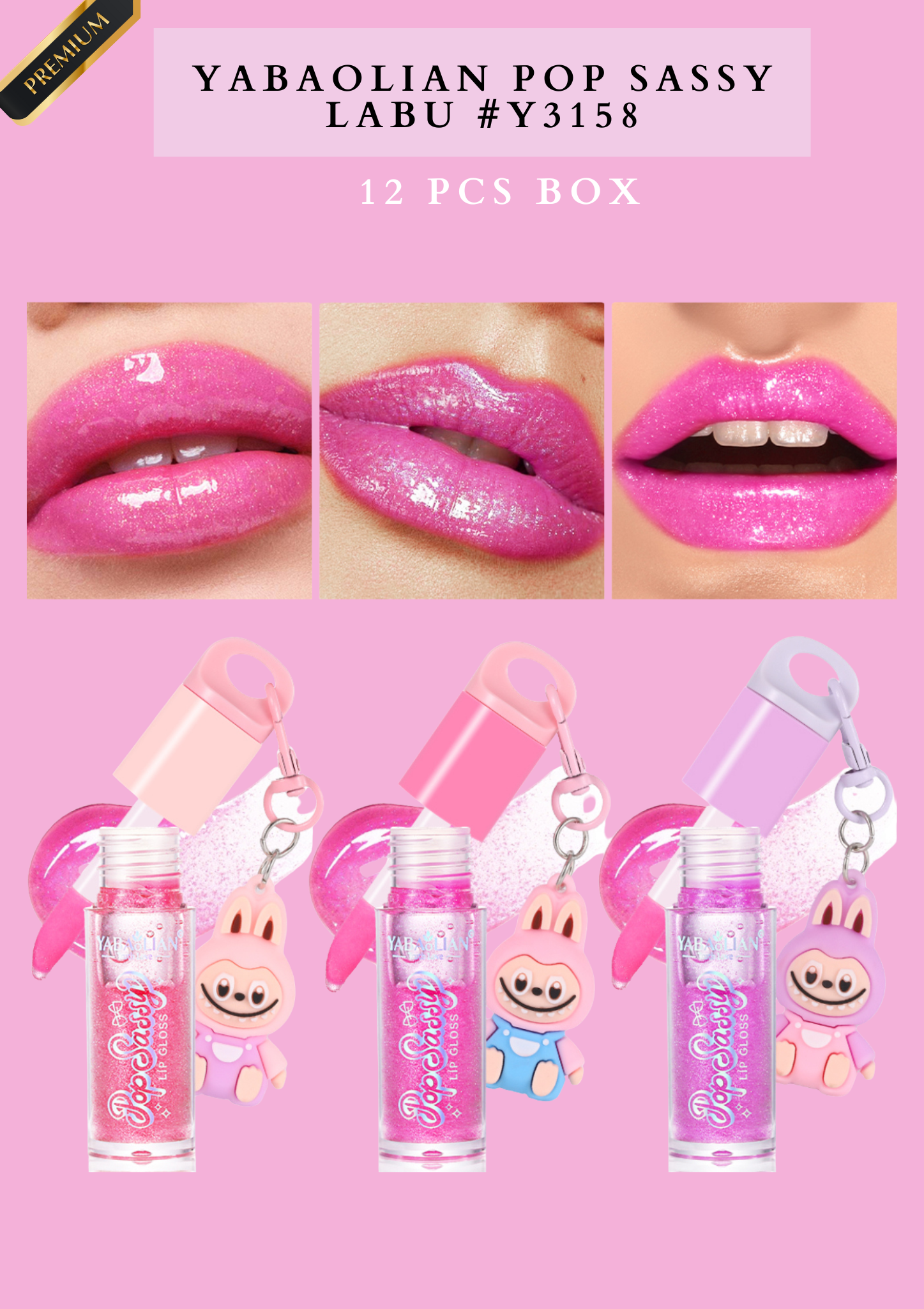 YABAOLIAN POP SASSY LABU #Y3158 ( 12 PCS BOX)
