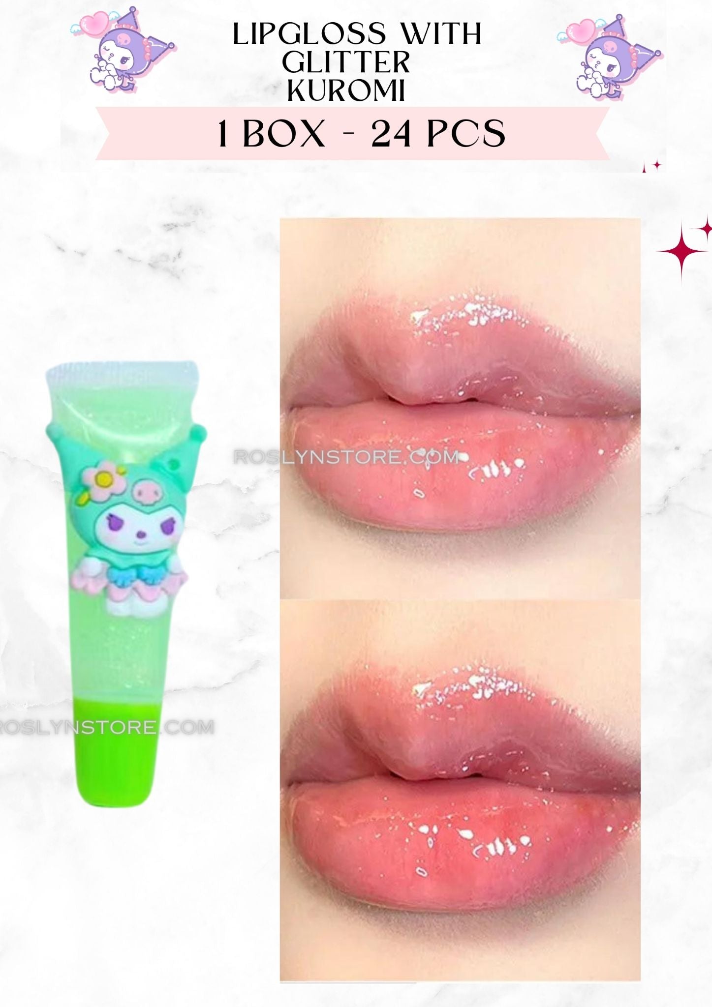 KUKU-  LIPGLOSS With glitter