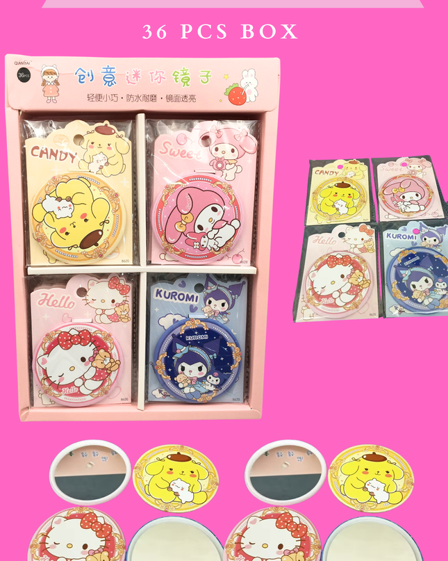SANRIO MIRROR - 36 PCS BOX