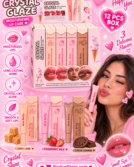 Crystal glaze lipgloss - 24 pcs box