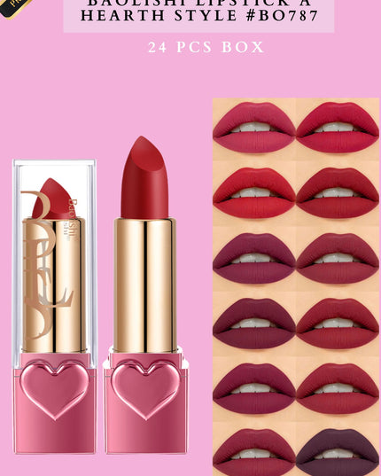 BAOLISHI LIPSTICK A HEARTH STYLE ( #B0787) - 24 pcs box