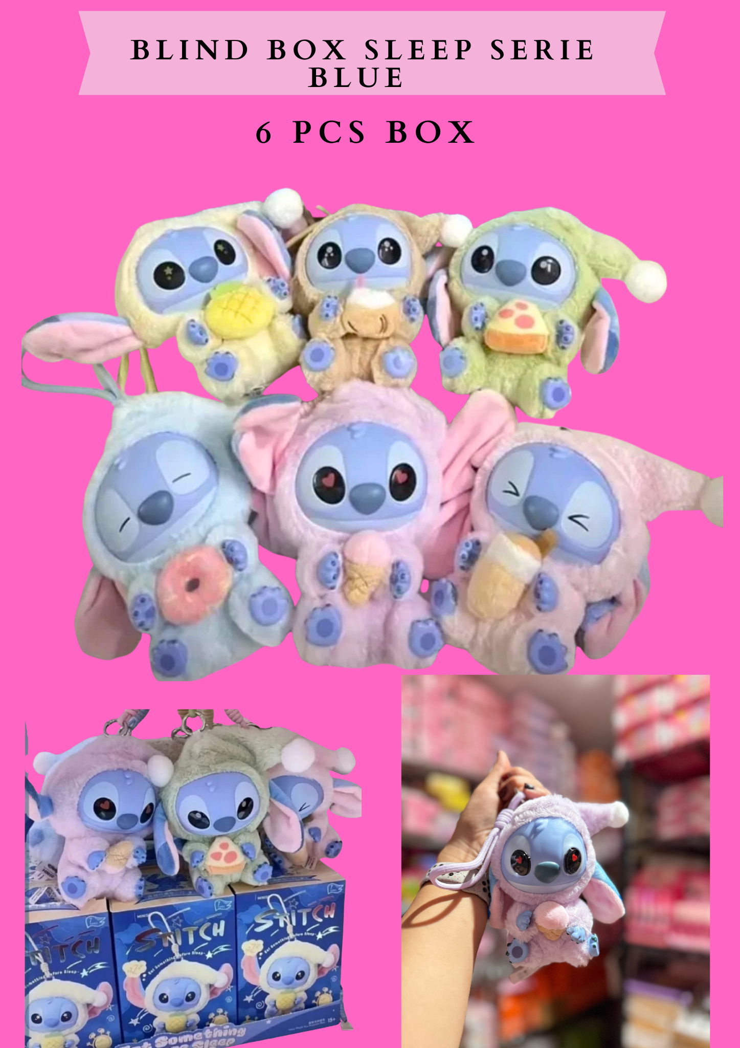 BLIND BOX SLEEP SERIE BLUE - 6 PCS BOX (inspired)