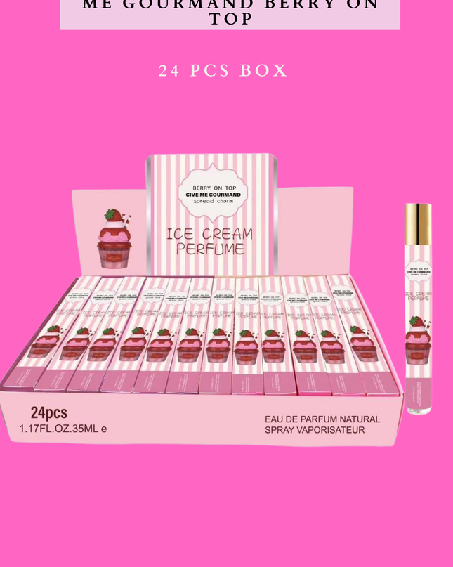 ICE CREAM PERFUME GIVE ME GOURMAND BERRY ON TOP - 24 PCS BOX