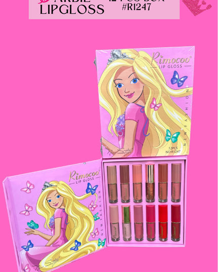BARBIE LIPGLOSS - 12 PCS BOX #R1247