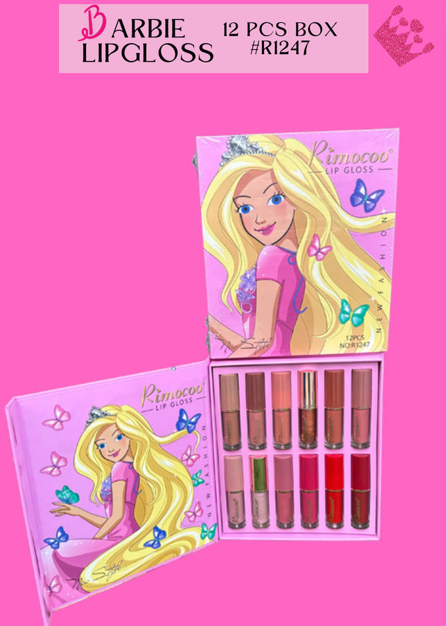 BARBIE LIPGLOSS - 12 PCS BOX #R1247