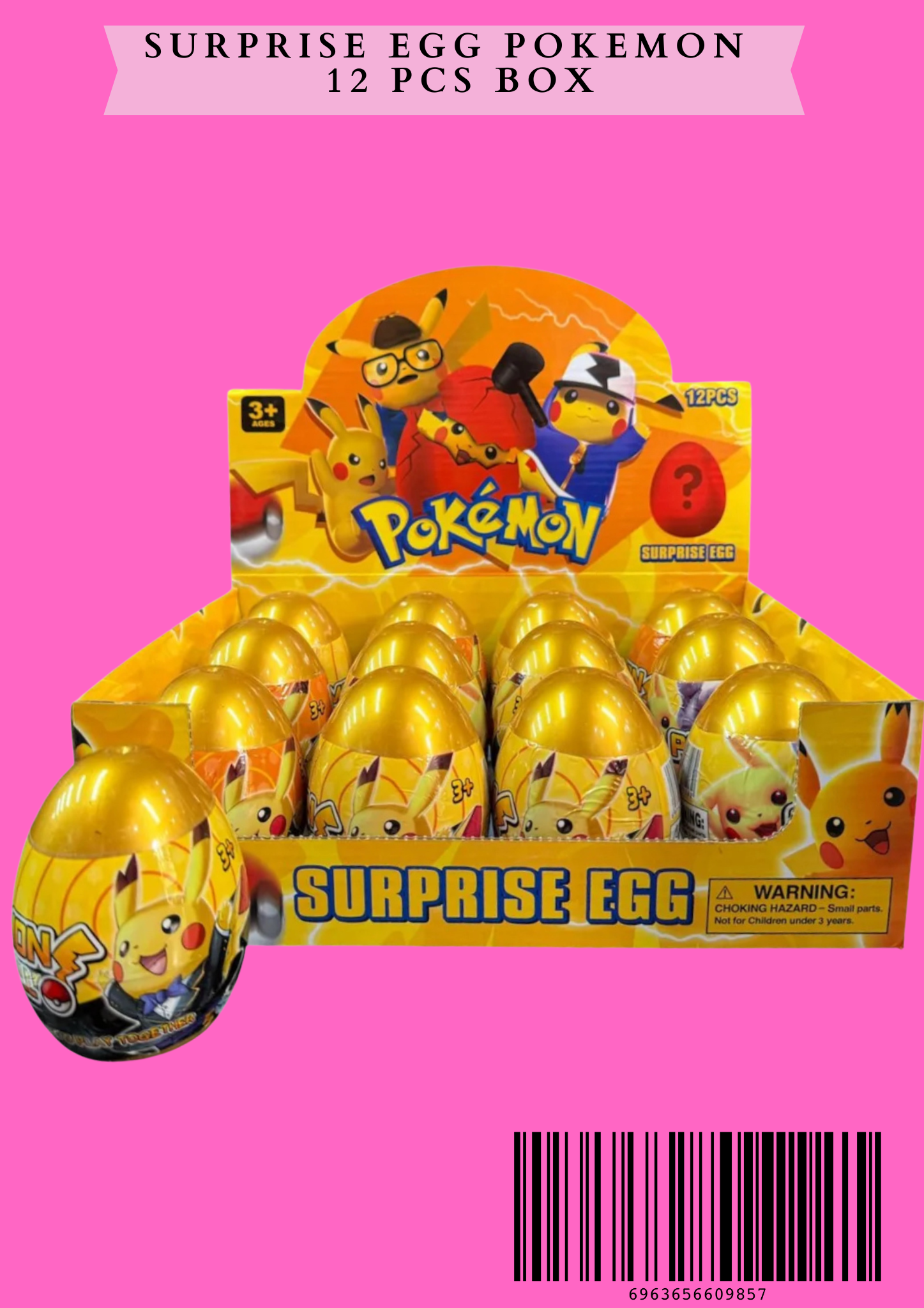 SURPRISE EGG POKEMON - 12 PCS BOX