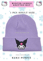 WINTER  SANRIO - KNITTED HAT - Adult Size - buy 6 the price is $5 per each