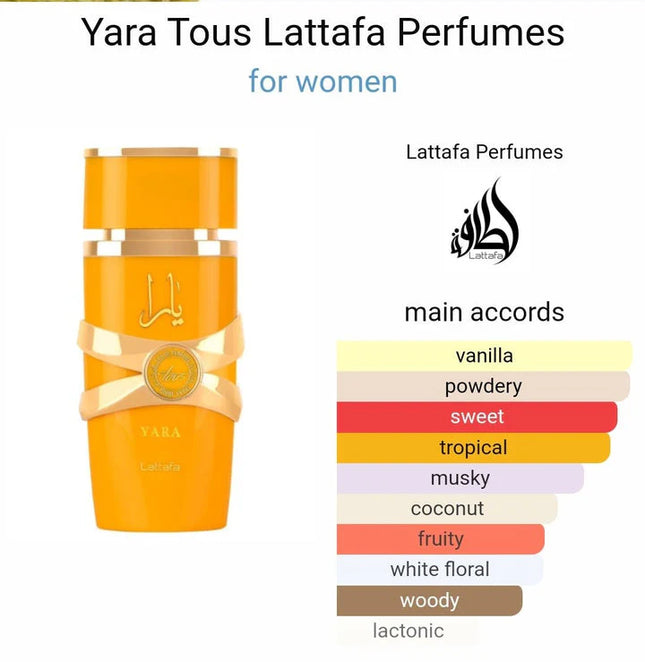 LATAFFA YARA TOUS 100 ml (buy 3 lattafa price $16 per each any style )