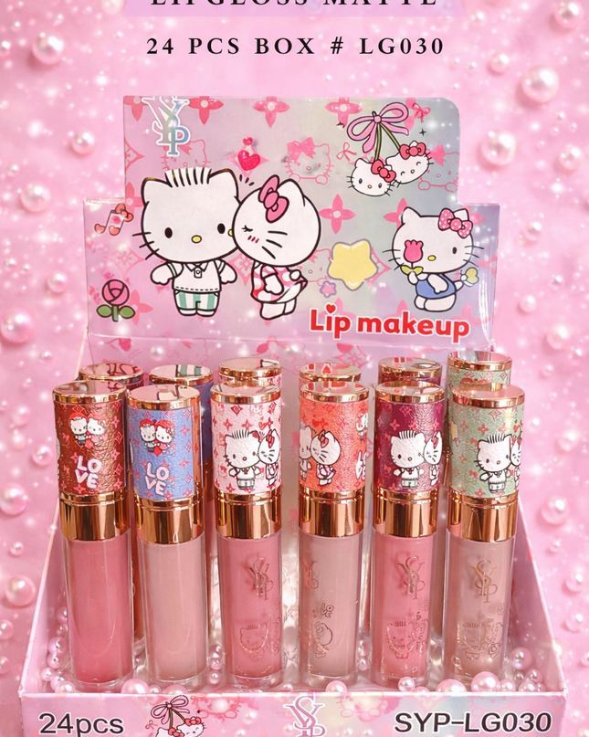 KITTY LV LIPGLOSS MATTE 24 PCS BOX -  # LG030