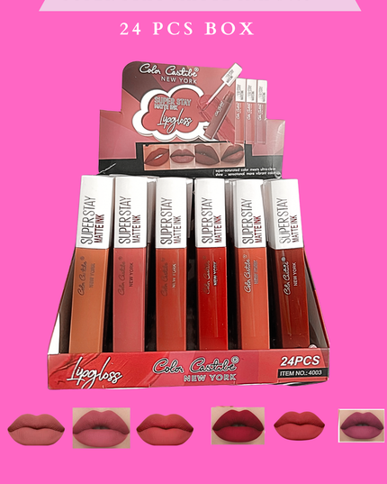 COLOR CASTLE LIPGLOSS MATTE SUPER STAY MATTE INK #403 (24pc)