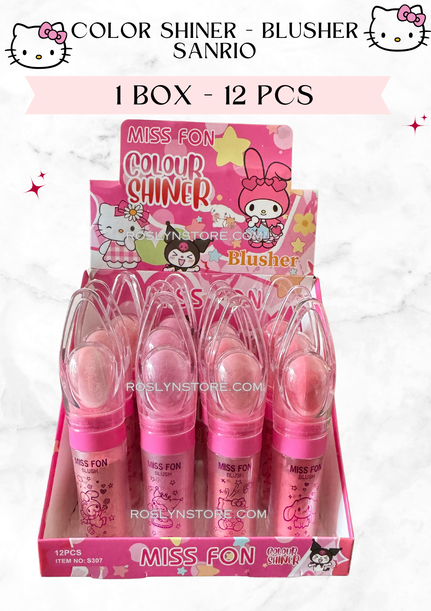 Sanrio - BLUSH POWDER- 12 pieces