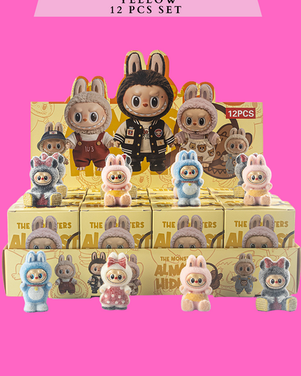 BLIND BOX LABU - 12 PCS SET yellow