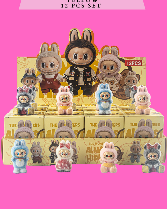 BLIND BOX LABU - 12 PCS SET yellow