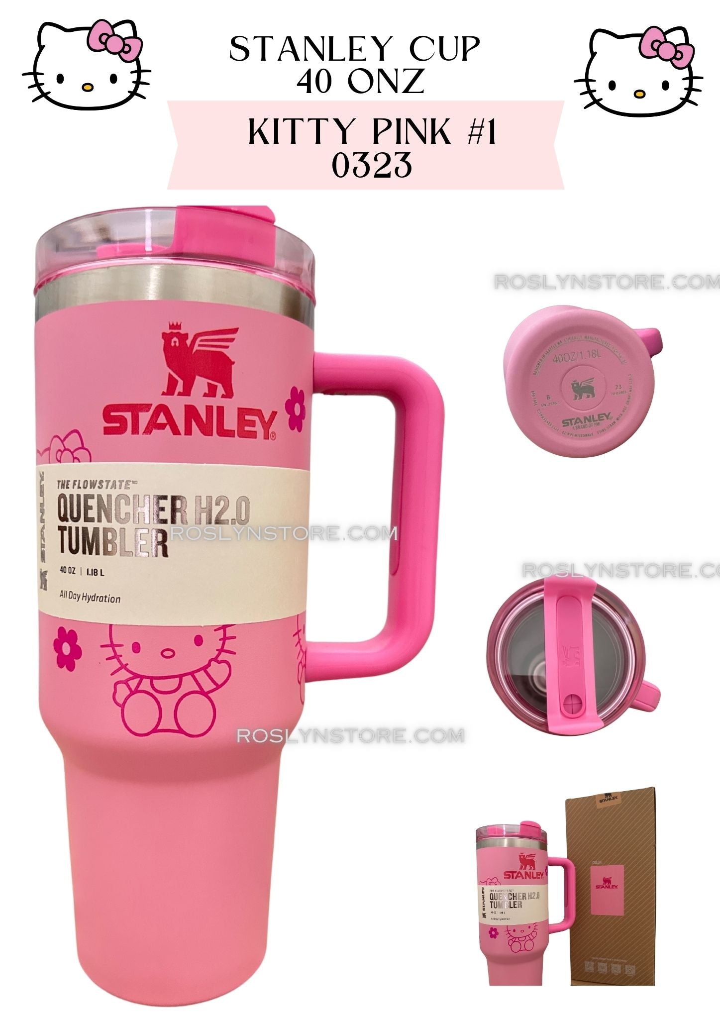 STANLEY CUP 40 ONZ - KITTY PINK #1 0323