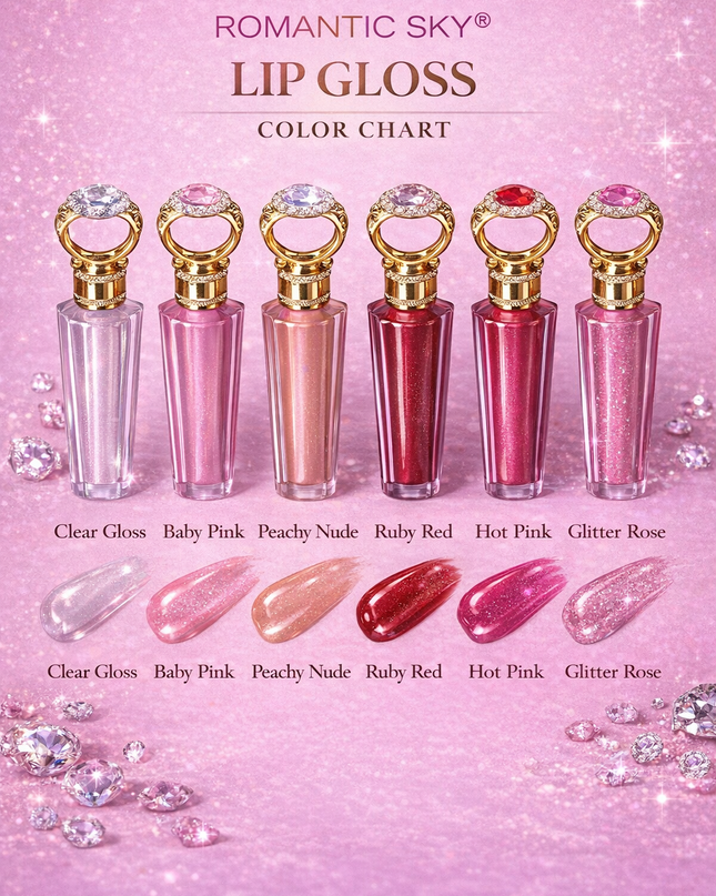 Lipgloss ring Romantic sky 24 PCs box -#RS158