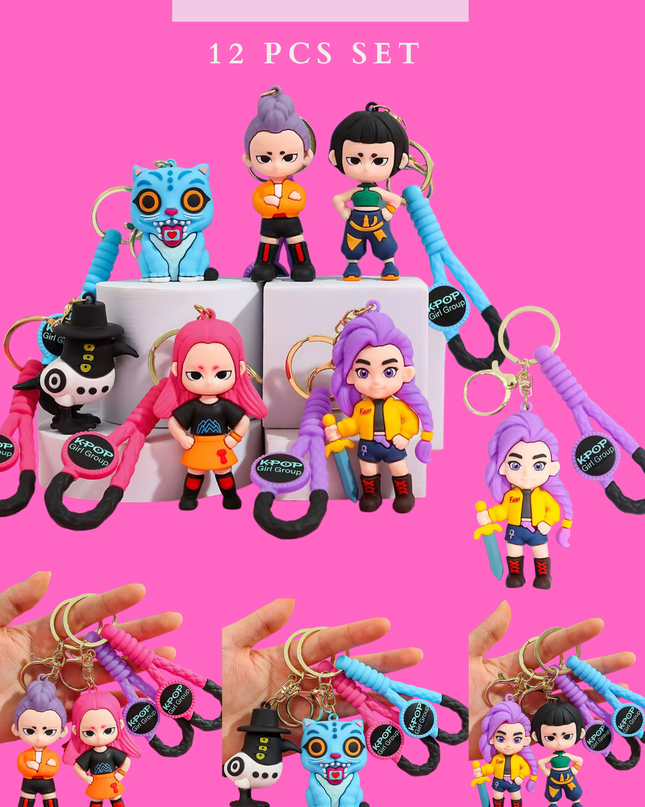 KPOP  KEYCHAIN - 12 pcs set