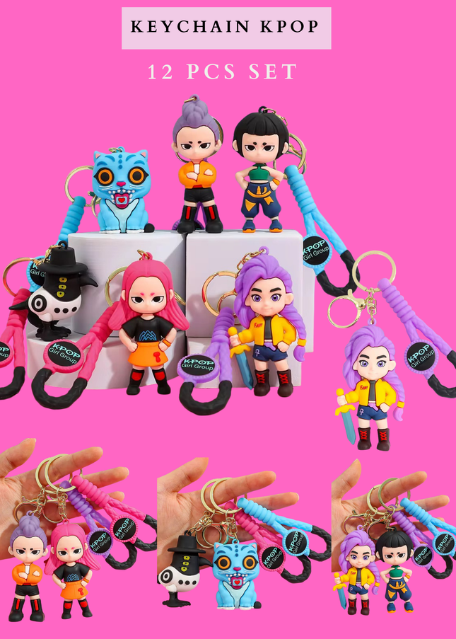 KPOP  KEYCHAIN - 12 pcs set