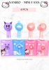 MINI FANS - SANRIO - 4 pcs