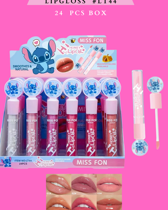 MISS FON BLUE LIPGLOSS #LT44- (24 PCS BOX)