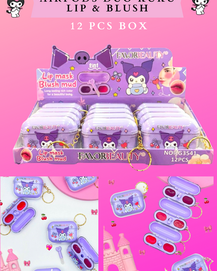 AIRPODS DUO KUKU LIP & BLUSH (12 PCS BOX)