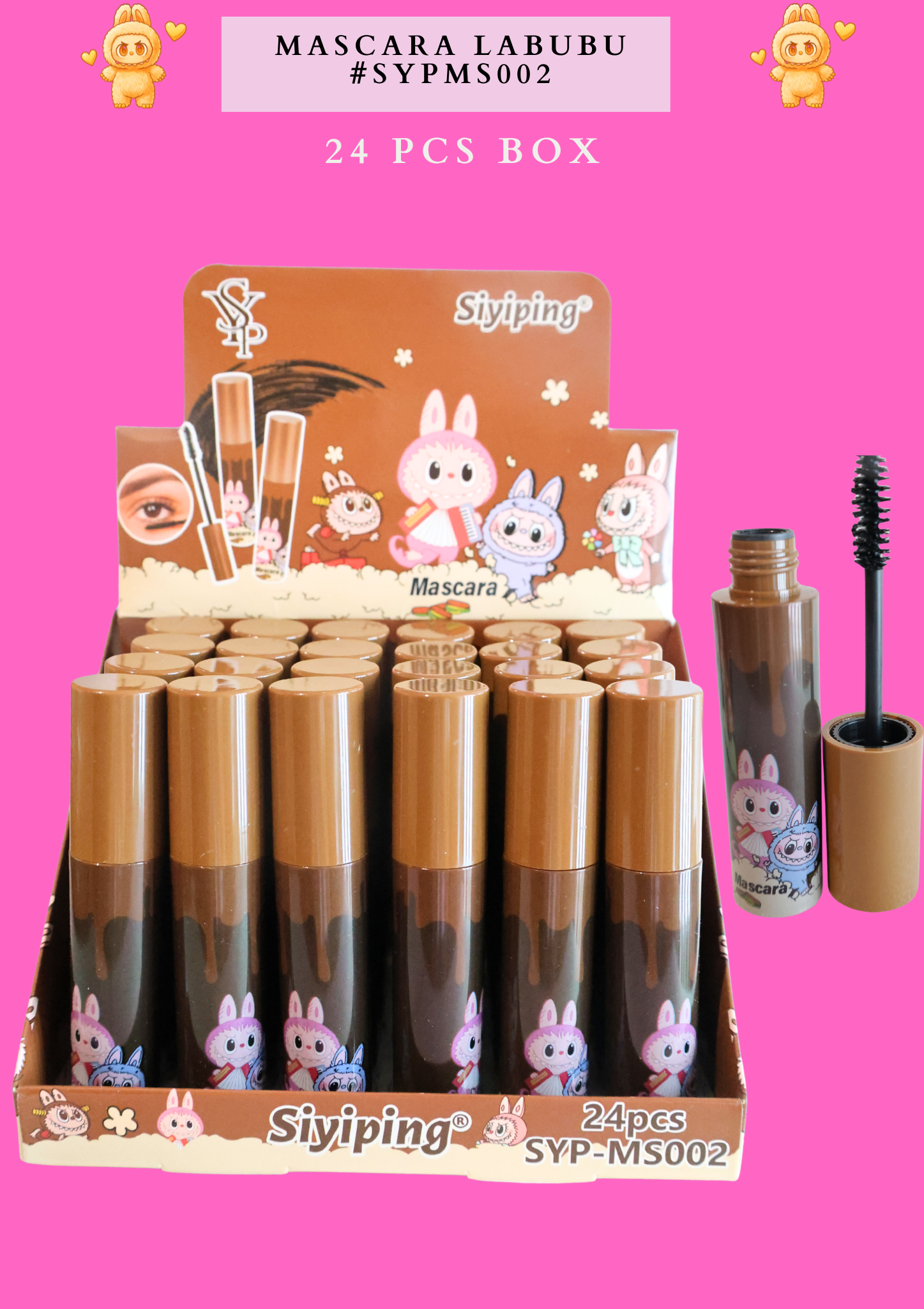 MASCARA LABUBU #SYPMS002 (24 PCS BOX)