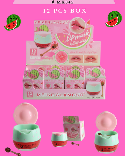 LIP MASK - FRESH JUICE WATERMELON- MEIKE GLAMOUR # MK045 -(12 PCS BOX)